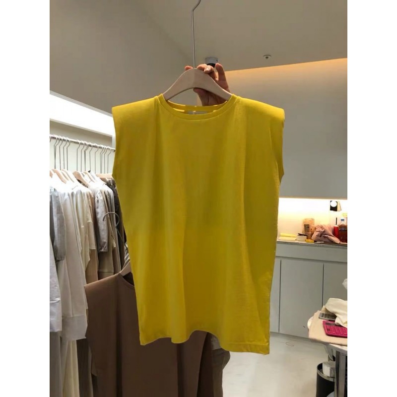 Summer Women Simple Solid Color Round Neck Blank T-Shirt